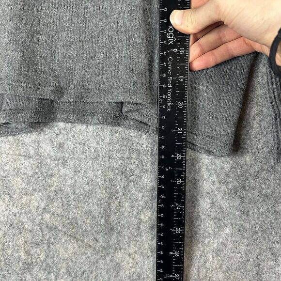 JOHNNY WAS CALME Sweater Womens XS Tunnel Drawstring Crop Gray Loungewear Cozy - Picture 2 of 7